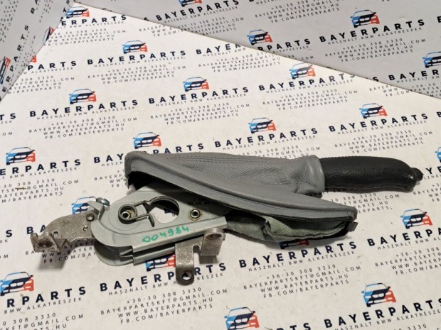 BMW E46 szürke bőr kézifék szoknya zsák markolat - komplett kézifék