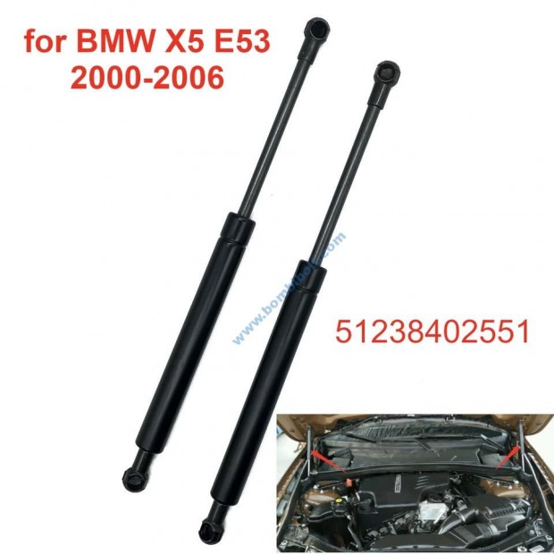 BMW E53 X5 motorhztet teleszkp / 2db/ 51238402551