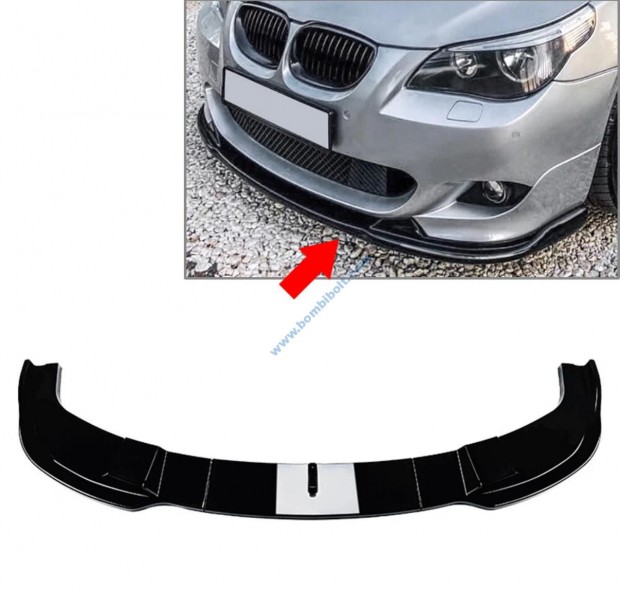 BMW E60 E61 M paket, M tech első lökhárító toldat 2003-2010