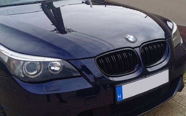 BMW E60 E61 (5-s) dszrcs / vese / htrcs lakk fekete dupla 2x6 v