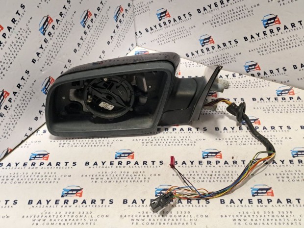 BMW E60 E61 fekete bal kilépőfényes behajló visszapillantó tükör
