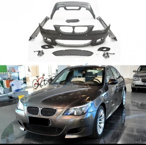 BMW E60 LCI M5 lökhárító készlet, kipufogó rendszerrel