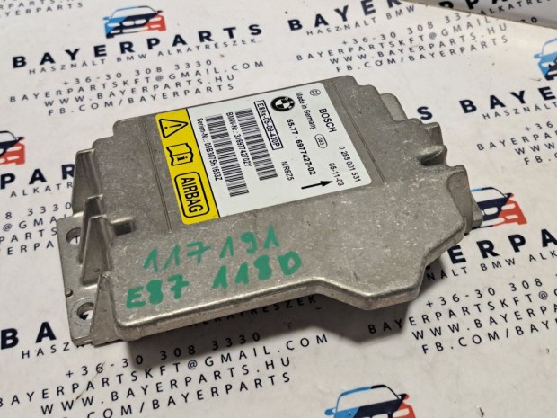 BMW E87 E90 E91 E92 légzsák vezérlő indító elektronika
