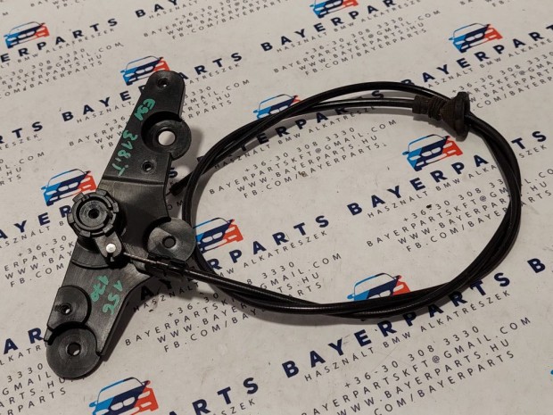 BMW E87 E90 E91 motorháztető nyitó kar beltér bowden ház fogantyú és