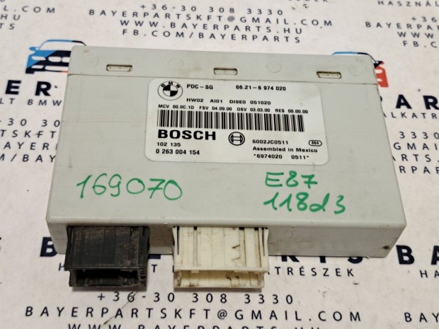BMW E90 E91 E87 X1 PDC tolatóradar vezérlő doboz modul controller egy