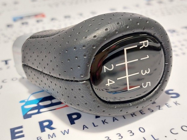 BMW E90 E91 E92 E93 E81 E82 E87 E88 új perforált bőr váltógomb 5 sebe