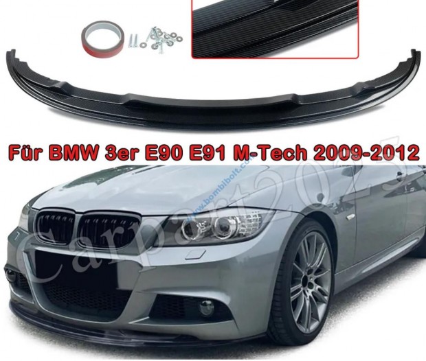 BMW E90 E91 Lci lkhrt toldat, fnyezett fekete 2009-2012