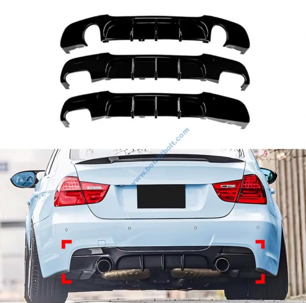 BMW E90 E91 M paket h�ts� l�kh�r�t� diff�zor / f�nyes fekete /