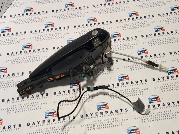 BMW E90 E91 bal els� komplett fekete black sapphire k�ls� kilincs - v