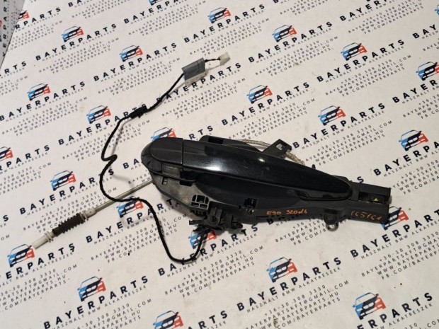 BMW E90 E91 jobb els� komplett fekete black sapphire k�ls� kilincs -