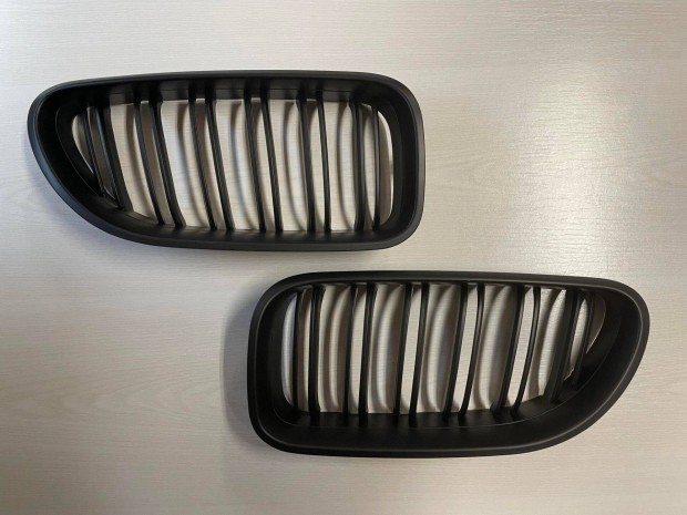 BMW F06 F12 F13 (6-os coupe, cabrio) hűtőrács vese matt fekete dupla