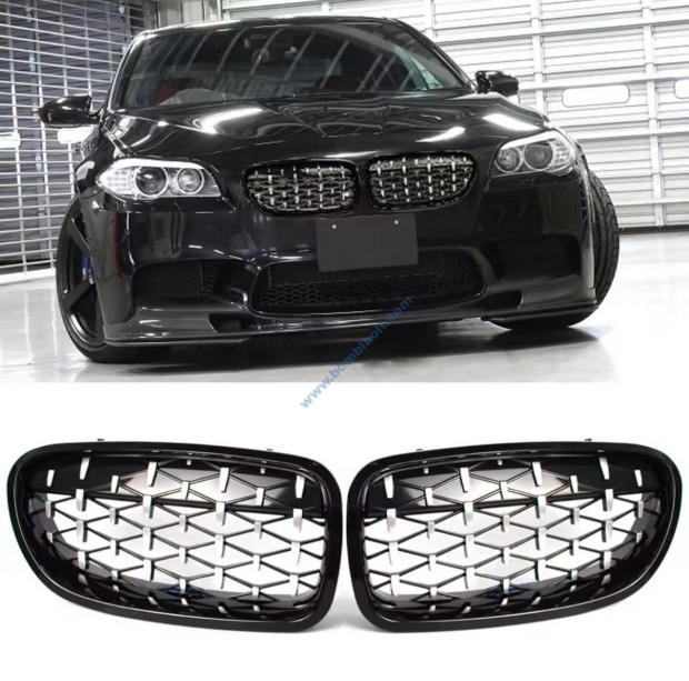 BMW F10 F11 F18 Diamond htrcs / vese, krm-fnyes fekete