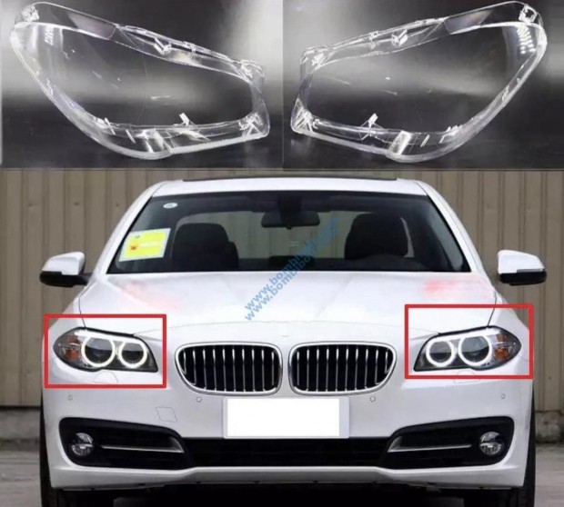 BMW F10 F11 F18 lámpabúra, fényszóró búra 2010-2017