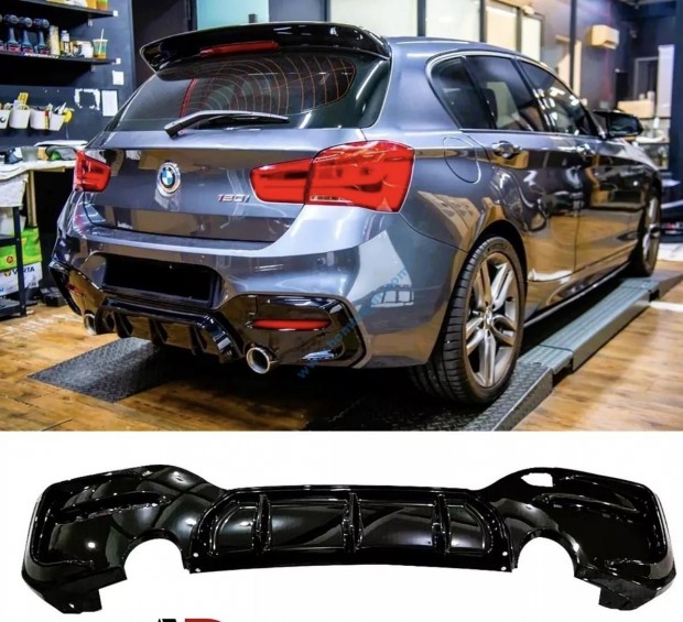 BMW F20 F21 LCI M paket h�ts� l�kh�r�t� diff�zor / f�nyes fekete /