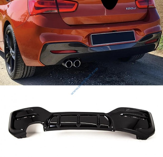 BMW F20 F21 LCI diffzor fnyes fekete M-sport lkhrtba