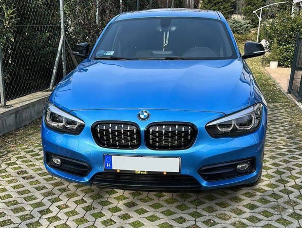 BMW F20 F21 face (1-es BMW) vese hűtőrács Diamod fekete/szatén