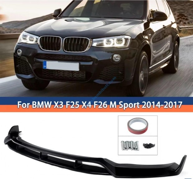 BMW F25 X3, F26 X4 lkhrt toldat, fnyes fekete 2014-2017