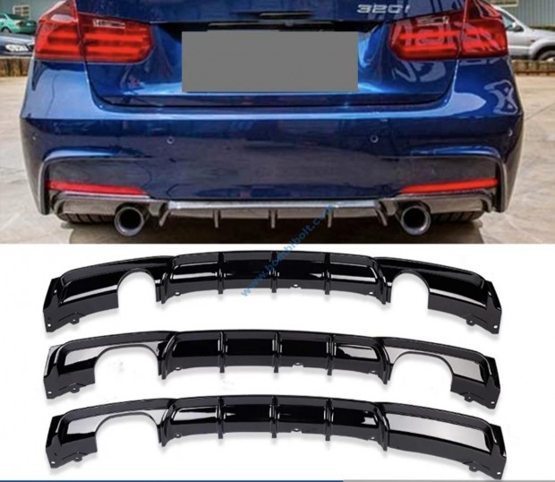 BMW F30 F31 diffzor fnyes fekete M-sport lkhrtba