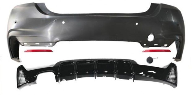 BMW F32 F33 F36 M-tech, M paket hátsó lökhárító