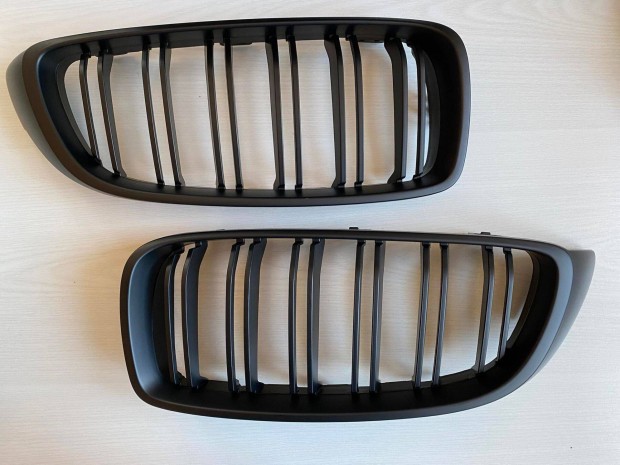 BMW F32 F33 F36 (4-es coupe, cabrio) díszrács vese matt fekete dupla