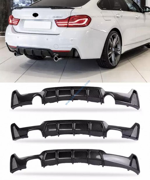 BMW F32 F33 F36 diffzor fnyes fekete M-sport lkhrtba