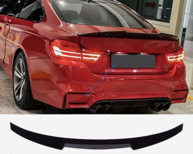 BMW F32 F36 M4 style spoiler / csomagtér szárny, fényes fekete