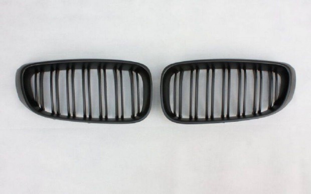BMW F34 (3 GT BMW) díszrács / vese / hűtőrács matt fekete dupla pálcás