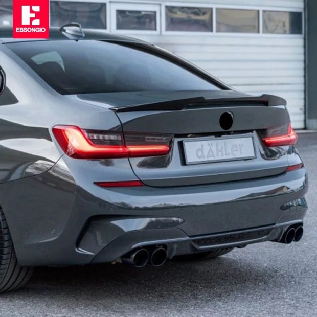 BMW G20 G28 M4 style spoiler / szrny, fnyes fekete