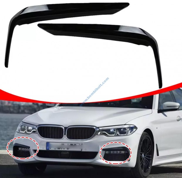 BMW G30 G31 G38 M sport első lökhárító díszléc