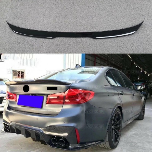 BMW G30 G38 F90 M4 style spoiler / szrny, fnyes fekete 2017-2023