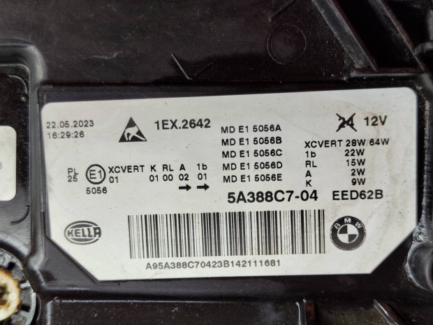 BMW G30 LCI srlt bal LED fnyszr 