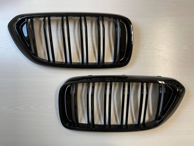 BMW G32 preface (6-os GT BMW) vese hűtőrács dupla pálcás lakk fekete
