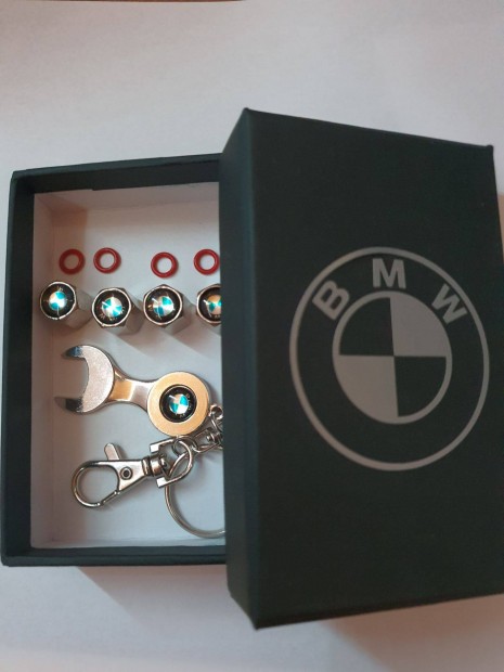 BMW Gyri krm/matt fekete "BMW" s "M" jeles Kulcstarts szelepsapka