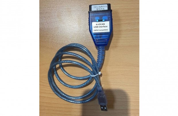 BMW K+Dcan USB diagnosztikai kábel Inpa szoftverrel (OBD2)