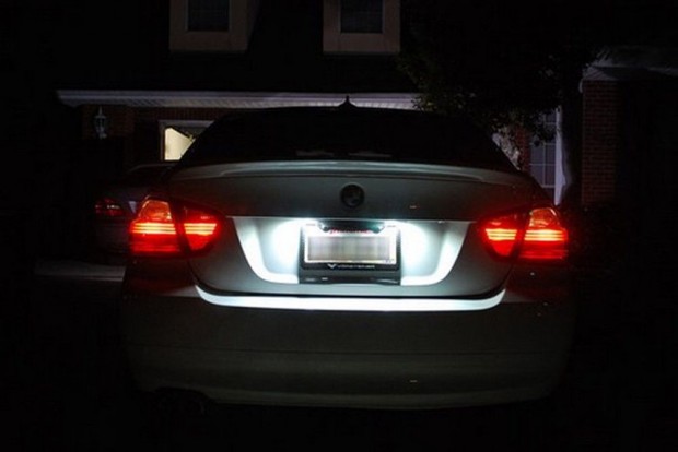 BMW LED-es rendszmtbla vilgts E39 E46 E53 E63 E64 E83 E87 E60