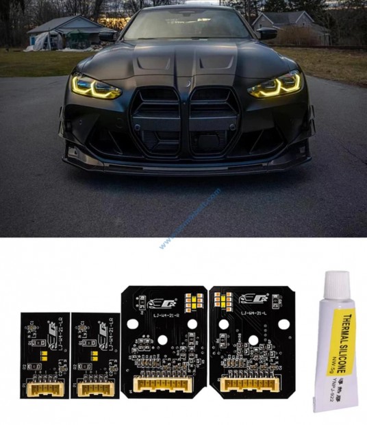 BMW M3, M4 CSL DRL borosty�ns�rga LASER f�nysz�r� led, G22 G23 G26,