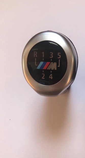 BMW M matt bőr váltógomb szürke