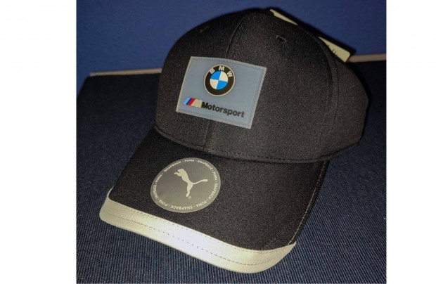 BMW Motorsport fekete eredeti Puma gumi logós baseballsapka