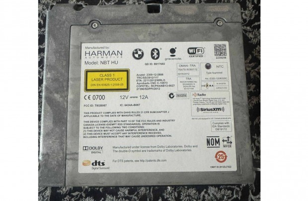 BMW NBT HU Radio Harman Kardon (gyári BMW fejegység F11)