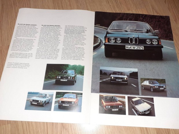 BMW Program (modellek) prospektus - 1978, nmet nyelv