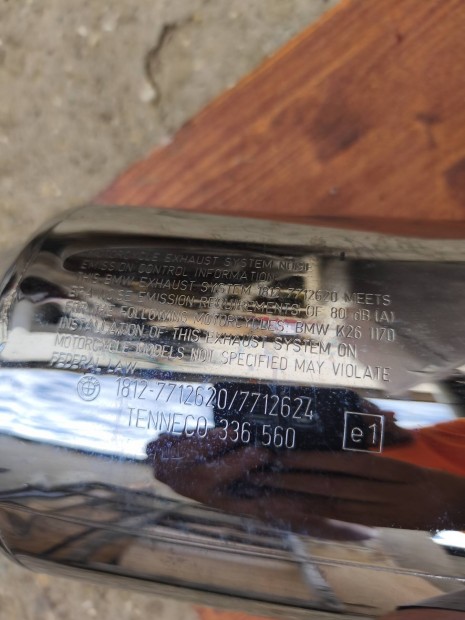 BMW R1200RT DOHC kipufog dob 