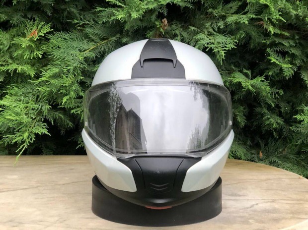 BMW System 6 bukósisak XL-es, ezüst színű. Schuberth. Ingyen Foxpost!