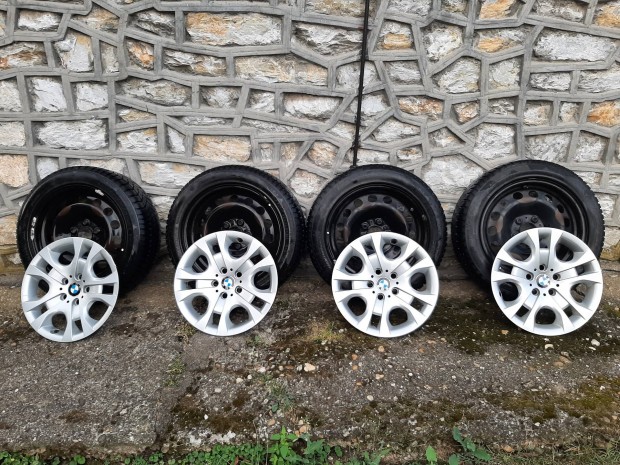 BMW X1 E84 5X120 Gyári felni garnitúra Téli gumi+Dísztárcsa