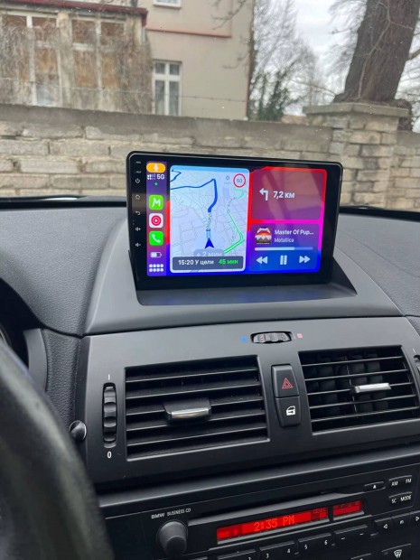 BMW X3 Android Kijelző Rádió Multimédia Navigáció Hifi Carplay GPS