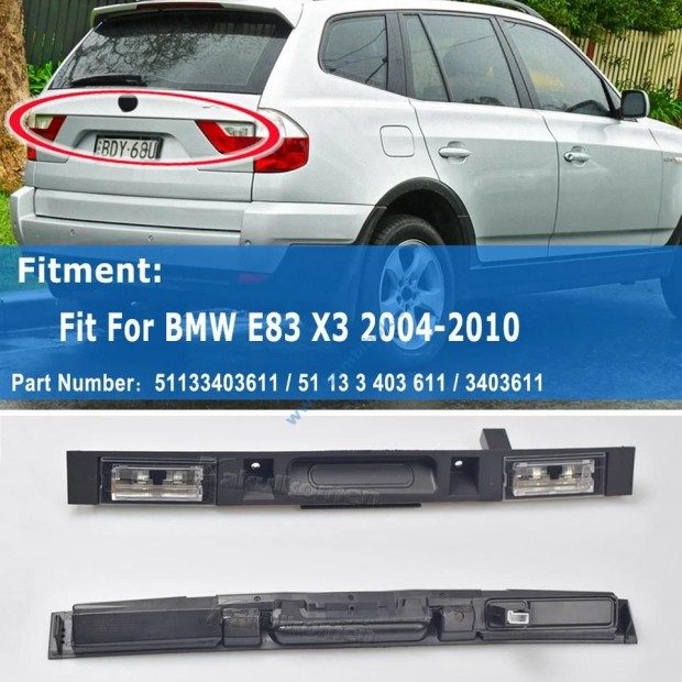 BMW X3 E83 csomagtr nyit foganty , kapcsolval,