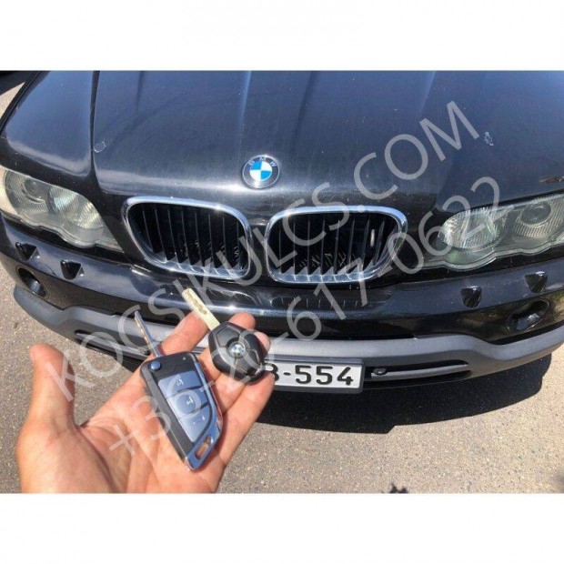 BMW X5 E53 autkulcs msols, programozs