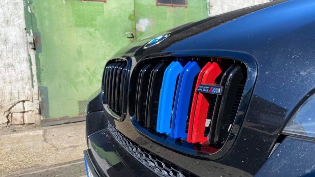 BMW X5 X6 (E70 E71 E72) htrcs vese lakk fekete dupla plcs M fest