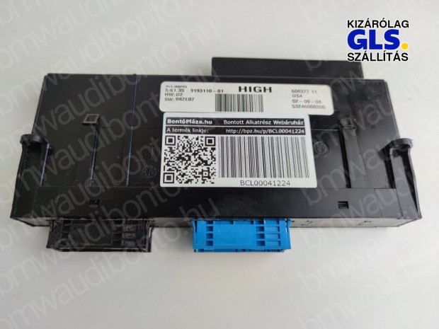 BMW X5 (E70) Komfort vezérlőegység/modul (9193110, 61359193110)