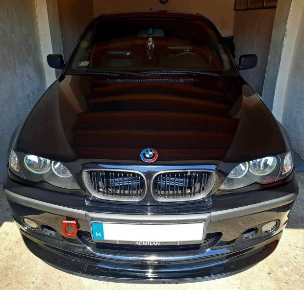 BMW e46 face sedan/touring vese hűtőrács dupla pálcás karbon
