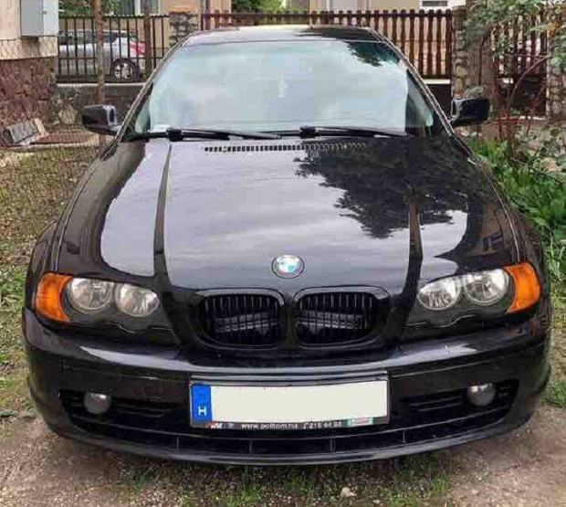 BMW e46 preface coupe/cabrio vese hűtőrács lakk fekete